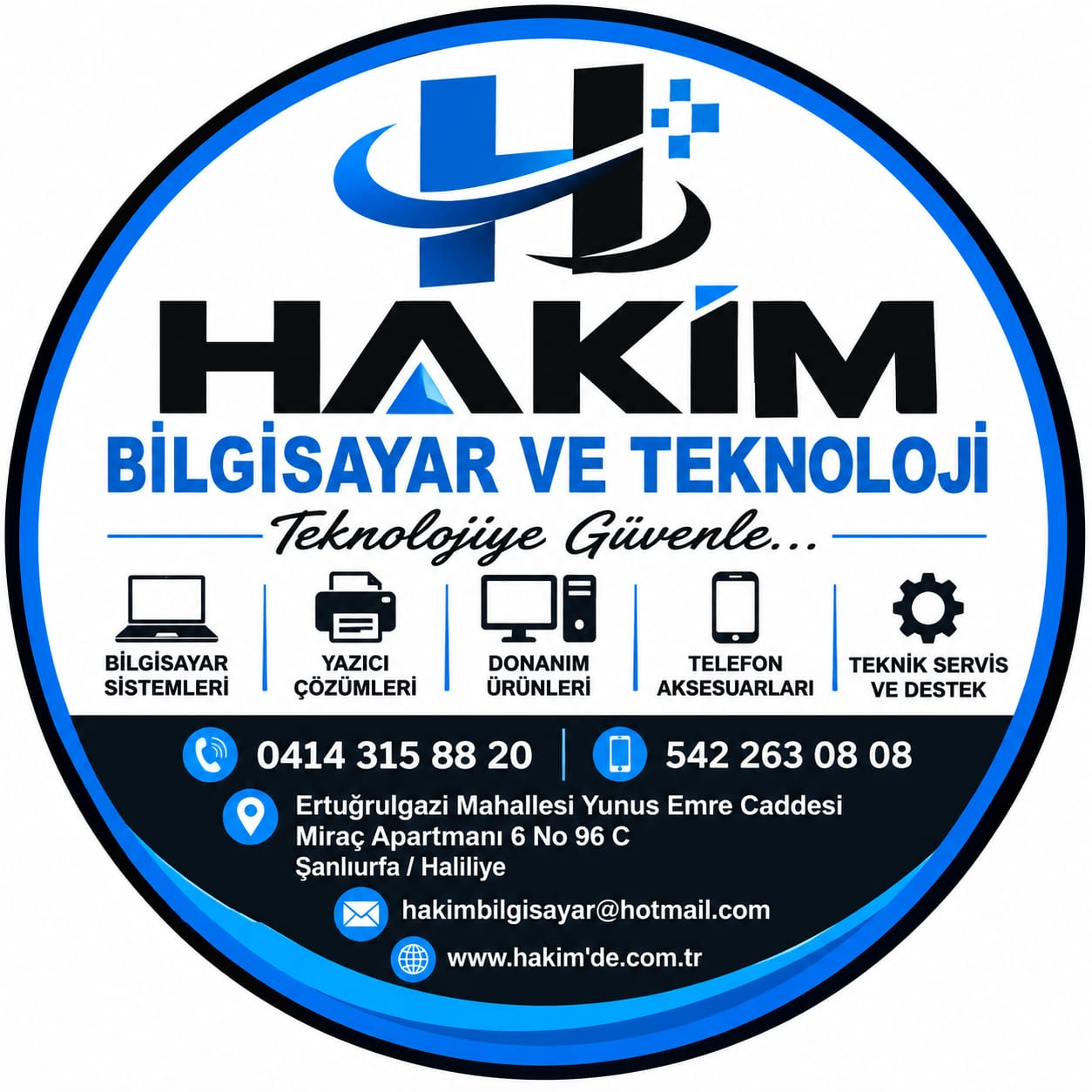 Hakim Bilgisayar ve Teknoloji logosu